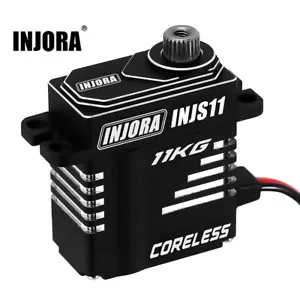 INJORA Coreless High Torque Servo for TRX4M Axial SCX24 1/24 1/18 RC Crawler Car - Picture 1 of 6