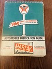 Texaco Vintage 1960 Marfak Automobile Lubrication Service Guide Gas Oil