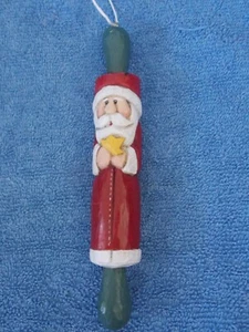 Vintage Midwest Eddie Walker Santa Küche Nudelholz Weihnachtsschmuck - Bild 1 von 5