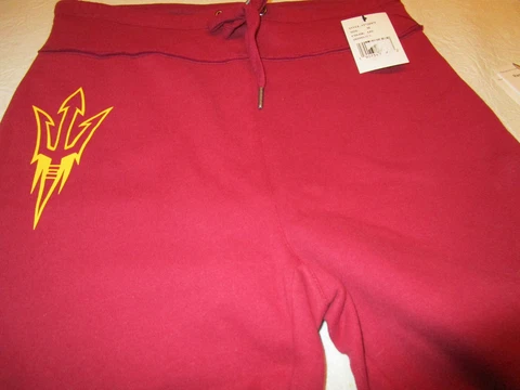 NWT NCAA "TOUCH"  ARIZONA SUNDEVILS WOMENS SWEATPANTS JOGGERS MAROON MEDIUM Cover