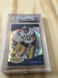 2000 Quantum Leaf #343 Tom Brady RC Rookie BGS 6.5