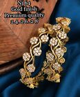 Indian Jewelry 2 Pc Bollywood Stylish Fancy Bridal Fashion Bangles Set Fb 424