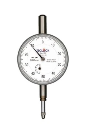 TECLOCK STANDARD DIAL INDICATOR FLAT TYPE (0～5mm) TM-105 MADE IN JAPAN - Image 1 of 3