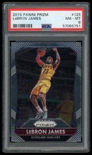 2015-16 Panini Prizm Base LeBron James 125 PSA 8 CAVS