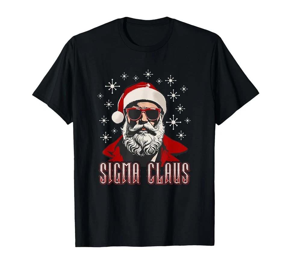 Camiseta retro Sigma Claus Distressed Gen Alpha Navidad para hombre Foto 1 de 1