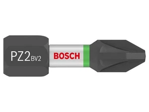  Bosch 1/4" Hex PRO Impact Screwdriver Bit PZ2 x 25mm Pack of 25 BPA607002804 - Picture 1 of 1