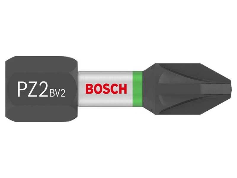  Bosch 1/4" Hex PRO Impact Screwdriver Bit PZ2 x 25mm Pack of 25 BPA607002804 - Image 1 of 1