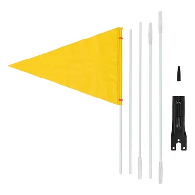 Portable Kids Bike Flag With Fiberglass Pole For Outdoor Riding Safety Use - Image 1 of 4
