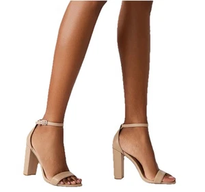 Tacones Steve Madden Carrson de cuero rubor para mujer talla 8M - Imagen 1 de 7