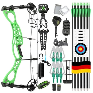 0-70lbs Compoundbogen Kit 33'' Bogenschießen Bogen 320fps Let-off 80% Schießen - Bild 1 von 12