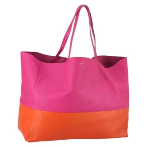 Borsa tote CELINE Horizontalkava in pelle oro rosa Auth 141430 - Foto 1 di 21