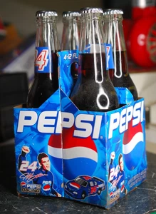 1999 Jeff Gordon # 24. PEPSI -4 Pack Unopened 12oz Bottles & Cardboard Carrier - Picture 1 of 4