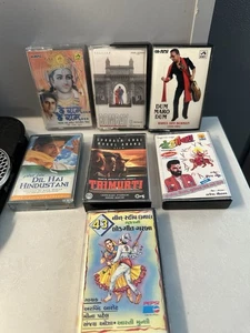 Lot of 7 Bollywood & Gujarati Music Cassettes Vintage A.R. Rahman Pepsi Promo - Picture 1 of 5