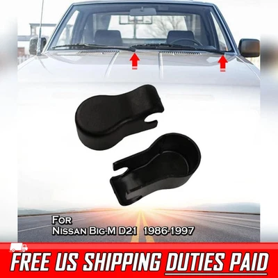 Крышка ветрового стекла стеклоочиститель рычаг основание 2x для Nissan Navara D21 жесткий кузов 1989-1997 - Изображение 1 из 4