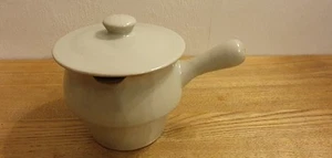 Genuine: Denby 1.5 Pint Sauce Gravy Boat/Pourer Jug with Lid Grey Mottled 5" - Picture 1 of 24