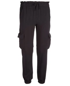 Epic Threads Girls Cargo Jogger Pants XS Deep Black Casual Wear - Picture 1 of 4