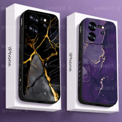 For Samsung A55 S25 S24 Ultra S23 S22 S21 FE A53 A15 A16 Marble Soft Case Cover - Image 1 of 4