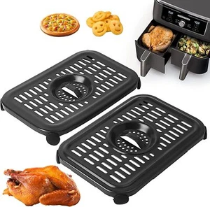 Air Fryer Grill Pan, 2 Pack Replacement Crisper Plate Tray Accessories - Picture 1 of 8