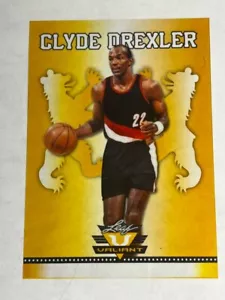 Valiant foglia metallo 2012 LAMINATO ORO PROOF mancante serie # Clyde Drexler - Foto 1 di 2