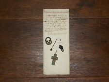 Artifacts Lot(1400th -1700th) Century1632 Document Pin Pewter Buckle Cross Charm