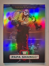 2010 Topps WWE Platinum Card RAINBOW REFRACTOR #83 PAPA SHANGO