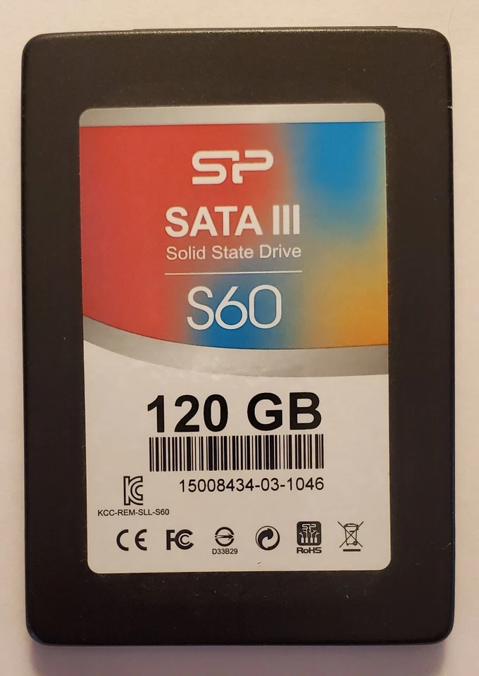 SP SATA III S60 120GB SSD Solid State Drive - Image 1 of 3