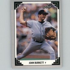 1991 Leaf John Burkett San Francisco Giants #56
