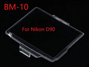 BM-10 Hard Clear Plastic Rear LCD Monitor Screen Cover For Nikon D90 - UK STOCK - Picture 1 of 4