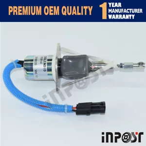 3928160 SA-4293-12 Stop Solenoide 12V para CUMMINS 6CTA 8,3 L Komatsu - Imagen 1 de 3