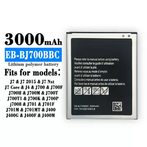 Nuova batteria di ricambio EB-BJ700BBC per Samsung Galaxy J7 J700 J700M J700P J700F - Foto 1 di 5