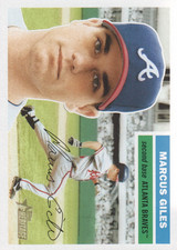 2005 Topps Heritage Atlanta Braves Baseball Card #364 Marcus Giles