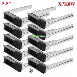 10Pcs For Dell X7K8W Gen14 Poweredge R640 R740 R740xd R940 3.5" LFF Tray Caddy - Afbeelding 1 van 8
