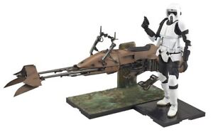 Star Wars Scout Trooper & Speeder Bike 1/12 Scale Plastic Model
