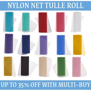 Plain Tulle Roll TUTU Spool 6" x 25/100 Yards Soft Netting Wedding Bridal Bows - Picture 1 of 12