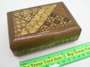 Japanese Yosegi Zaiku Mosaic Wood Box - Picture 1 of 6
