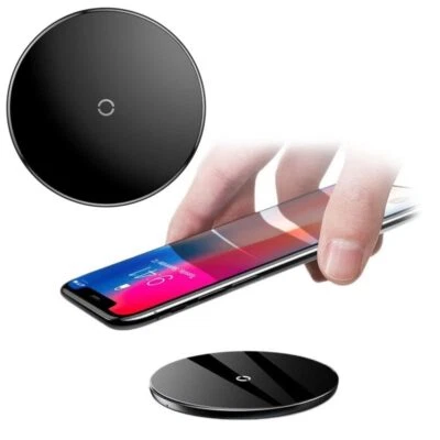 Baseus 10W Qi Wireless Charger Pad Charging Dock clear BUY 2 GET 1 FREE - Image 1 of 2