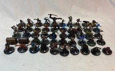 Lot of 50 Wiz kid HEROCLIX Mage Knight D & D Miniatures War Game Figures