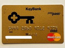 Key Bank Pay Pass MasterCard Debit Card▪️Gold▪️2012 Exp▪️Not a Credit Card