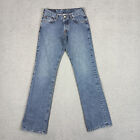 Vintage Lucky Brand Dungaree Jeans Women Size 2/26 Blue Denim Button Fly Bootcut