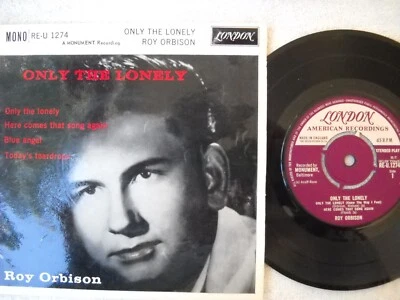 **ROY ORBISON ONLY THE LONELY 45rpm 7"EP RE-U1274  MONO IN VERY GOOD CONDITION** - Image 1 of 4