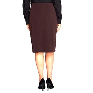 Susan Graver 2X Petite BLEISTIFTROCK Milano Strick braun 22WP 24WP 2XP NEU QVC - Bild 1 von 9