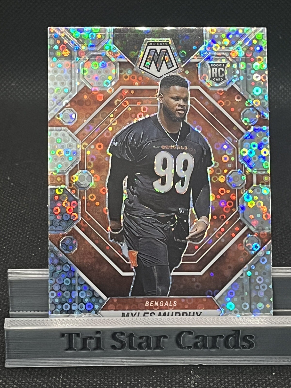 2023 Panini Mosaic Silver Disco Prizm #351 Myles Murphy Rc