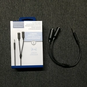 Adaptateur jack séparateur casque Insignia Dual 3,5 mm - Photo 1 sur 3