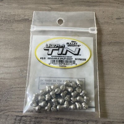 Tiro dividido reutilizable ultra delgado Bullet Weights - tamaño #3/0 32 piezas Foto 1 de 2