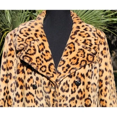 Abrigo De Colección Estampado De Leopardo Imitación De Piel Para Mujer Invierno Animal Chaqueta Sirena De Lujo Foto 1 de 4