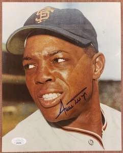 Willie Mays Auto 8 x 10 San Francisco Giants Baseball Signed 8x10 Photo JSA HOF - Picture 1 of 8