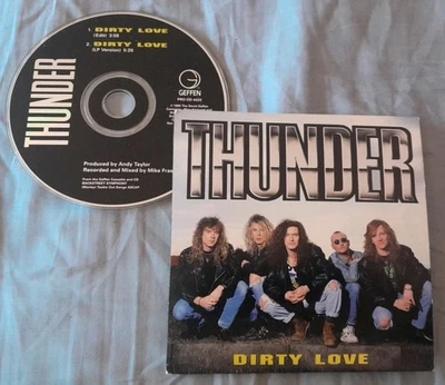 Vintage THUNDER - DIRTY LOVE - CD Single - Produced by ANDY TAYLOR - Image 1 of 2