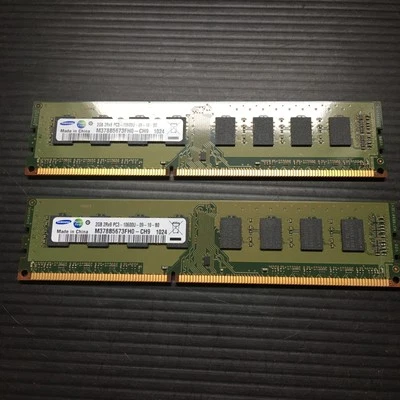 One (1)  PCS Samsung 2G 2Rx8 PC3-10600U-09-10-B0 M378B5673FH0-CH9 1024 PC Memory - Image 1 of 4