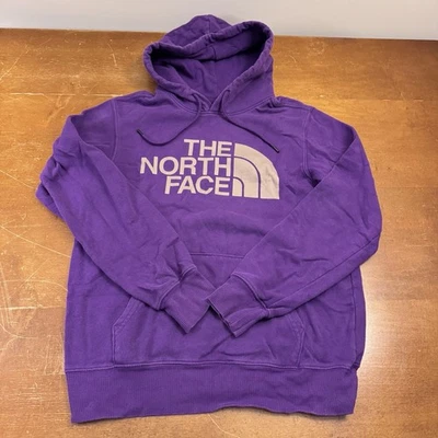 The North Face Hoodie Mens Small Purple Pullover Long Sleeve Sweatshirt Fleece - Image 1 of 4