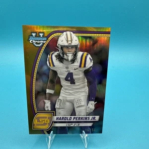 2024 Bowman University Chrome - Harold Perkins #194 Gold Refractor /50 (RC) - Picture 1 of 3